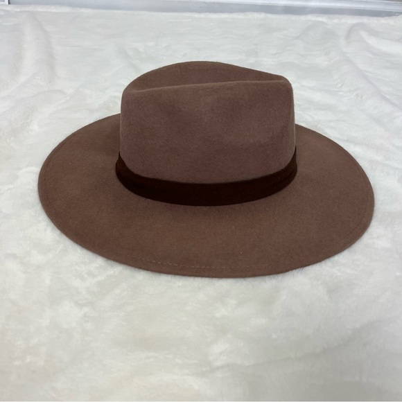 ALTAR’D STATE WIDE BRIM WOOL HAT IN BROWN ONE SIZE - Picture 4 of 9